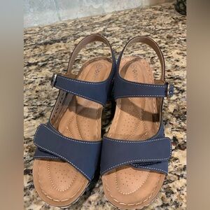 Patrizia Slate Blue Sandals Size 7 New